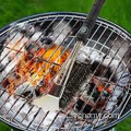 Spazzola per barbecue in acciaio inossidabile portatile